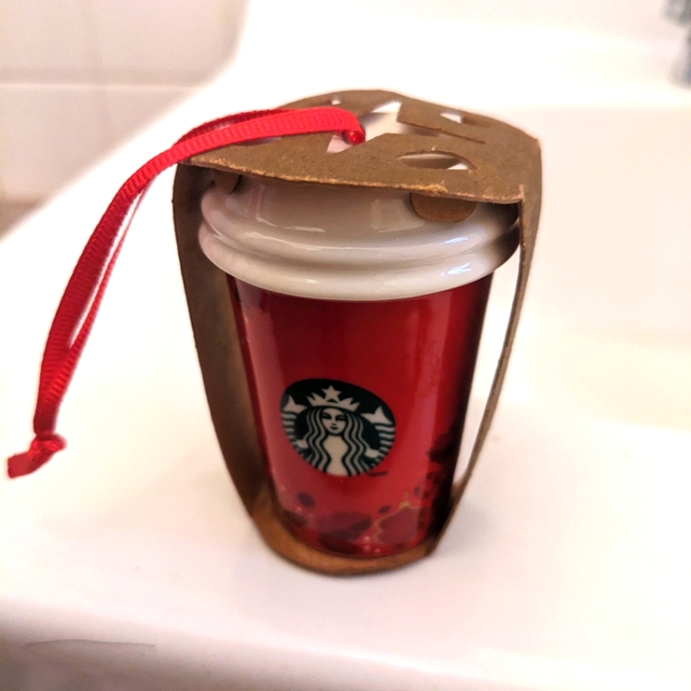 Starbucks coffee cup Christmas ornament